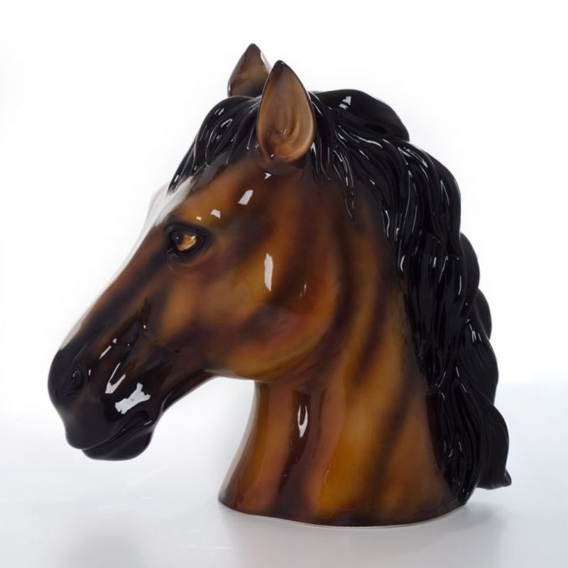 TESTA DI CAVALLO IN CERAMICA CM. 53 -ANIMALI-